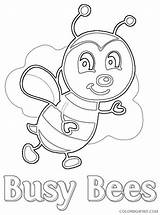 Coloring Busy Playgroup Bees Mecs Coloring4free Bee Related Posts Pages sketch template