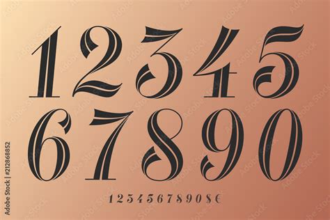 vintage number fonts