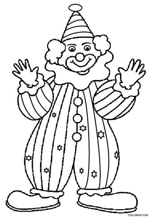 printable clown coloring pages  kids coolbkids