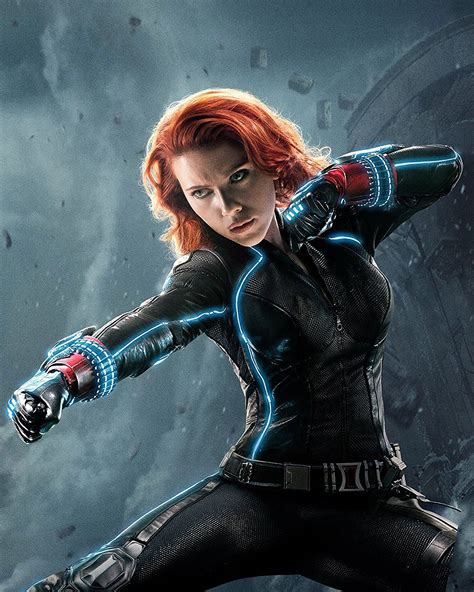Scarlett Johansson As Black Widow Marvels Avengers Black
