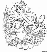 Disney Girls Coloring Pages Mermaid Ariel Colouring Little Printable Princess Print Color Sheets Girl Printables Pr Cute sketch template