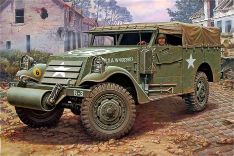 ma usa  resolution military art armored vehicles  army ww scout philippines