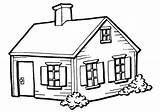 House Huis Tekening Voor Colouring Cartoon Christ Pages sketch template