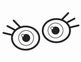 Eyes Outline Two sketch template