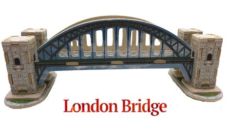 diy miniature london bridge robotime  woodcraft construction kits youtube