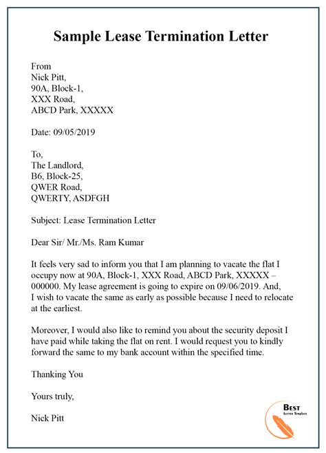 sample letter   lease agreement latest news