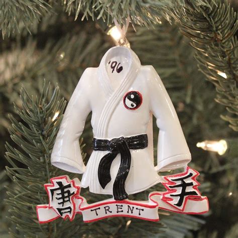 Karate Personalized Christmas Ornament Personalized Christmas