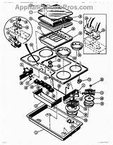 Parts Thermador Burner Box Cooktop Appliancepartspros Assembly Diagram Plenum Ventilator Intake Blower sketch template