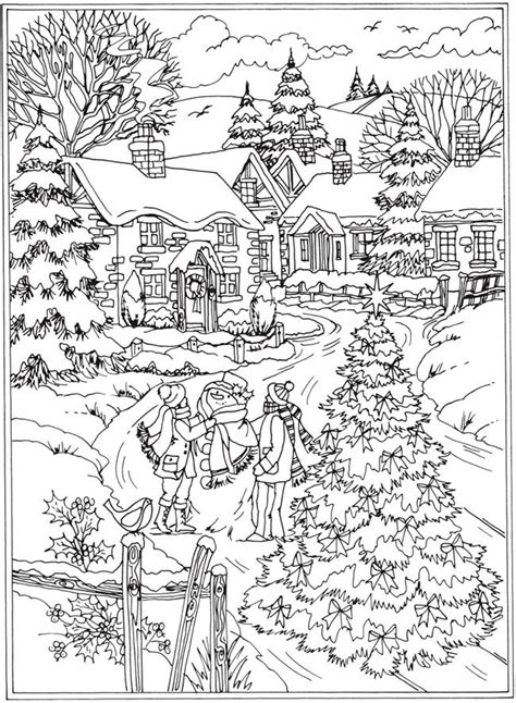 winter coloring pages  adults  coloring pages  kids