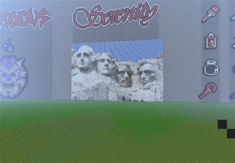 Mt Rushmore Pixel Art Minecraft Map