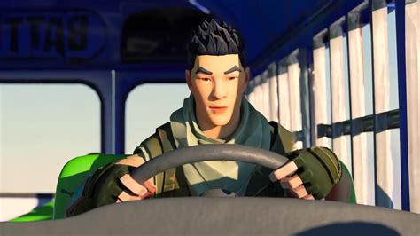 bus driver fell asleep   battle bus fortnite animation