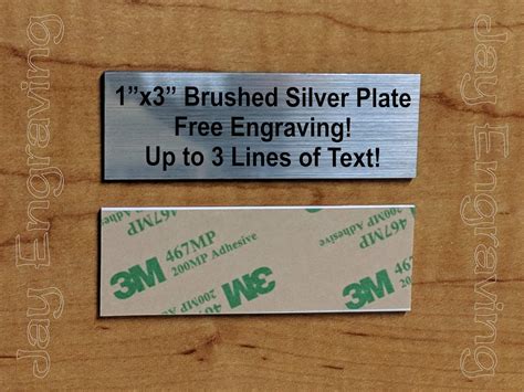 custom engraved  plate  tag sign placard badge  adhesive