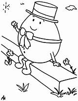 Dumpty Humpty Coloring Pages Star Watching sketch template