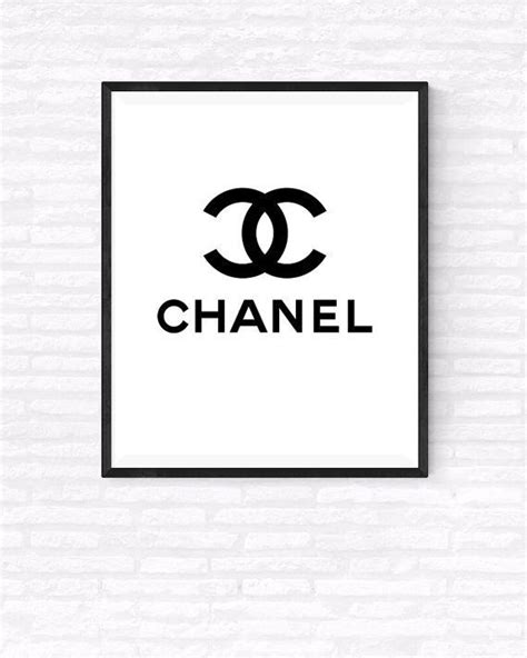 coco chanel printable chanel logo art  gabrielprintables chanel