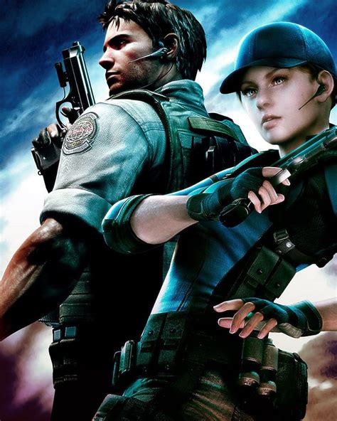 Resident Evil Jill Valentine Chris Redfield Resident Evil 5 Hd Phone