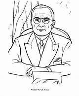 Truman Harry Coloring Pages Presidents President Printable Usa Facts County Printables Fair Patriotic Print Kids Presidential Go Printing Help Clipart sketch template