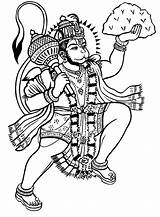 Hanuman Coloring Pages Search Again Bar Case Looking Don Print Use Find Top sketch template