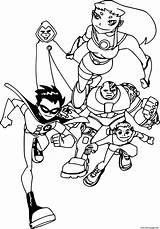 Titans Coloring Teen Team Pages Running Printable sketch template