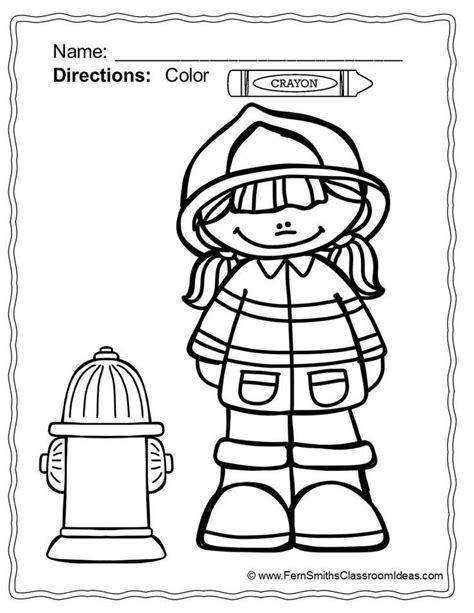 fire safety book coloring page   fire safety book