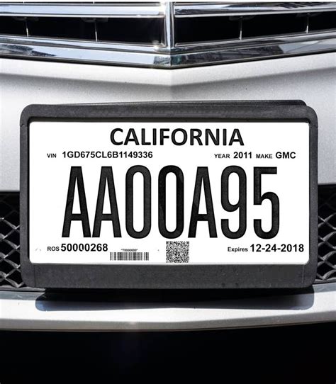 california temporary license plate template