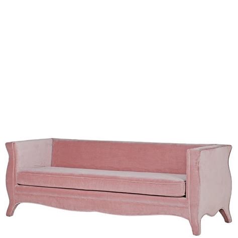 rosa sitzer samtsofa im barocken stil storage bench furniture decor