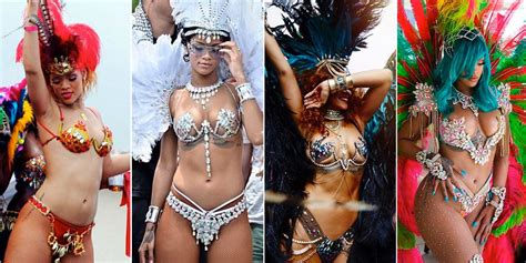 All Of Rihannas Crop Over Festival Outfits – Rihanna Barbados Carnival