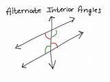 Angles Alternate Interior Geometry Math sketch template