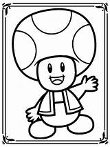 Coloring Pages Mushroom Template Adults Mario sketch template