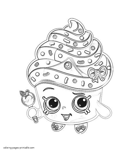cupcake queen shopkins season  coloring pages coloring pages