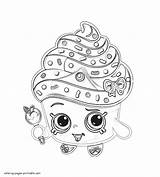 Shopkins Coloring Pages Cupcake Print Printable Cartoon Season Queen Characters Look Other sketch template