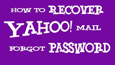 yahoo mail forgot password 2018 how to recover yahoo password using