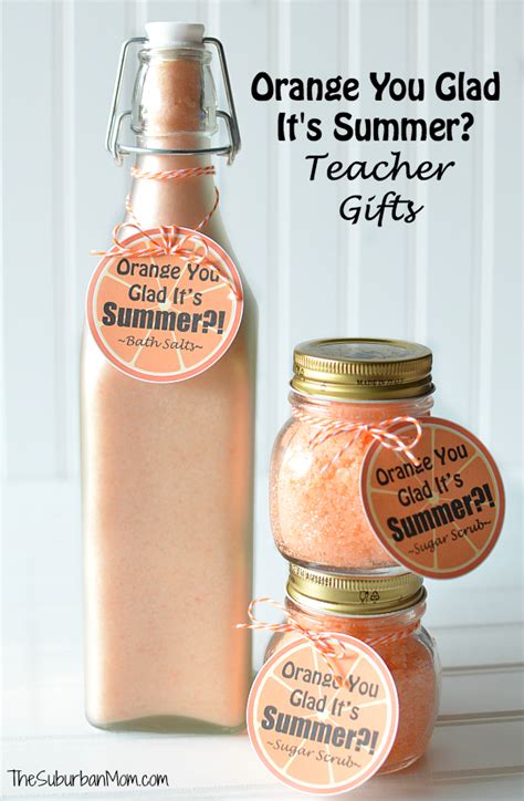 orange  glad  summer teacher gifts