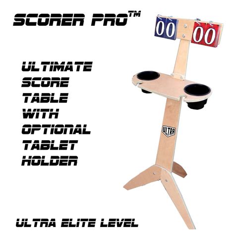 scorer pro score table ultra cornhole