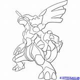 Pokemon Zekrom Coloring Pages Library Colouri sketch template