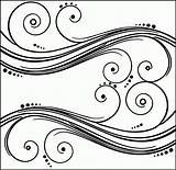 Swirls sketch template