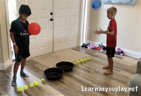 balloon ball race  ages learn   play