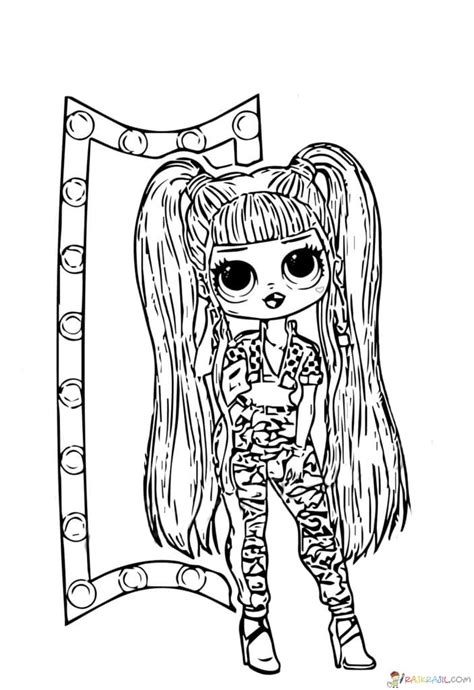 coloring pages lol omg print  popular dolls