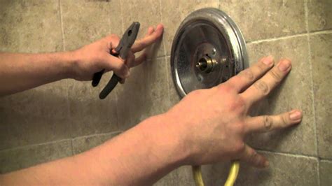 repair  moen shower faucet step  step youtube