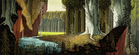 sleeping beauty concept art  eyvind earle imaginarylandscapes