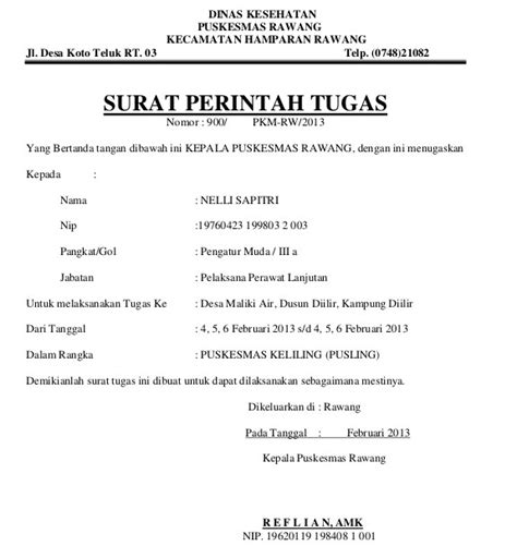 Contoh Surat Dispensasi Kerja Dari Desa Suratmenyurat Net