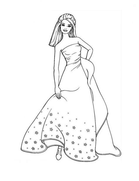 barbie fashion model coloring page coloring sky