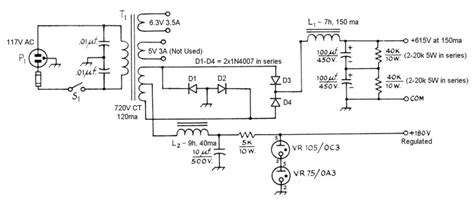 aav  amplifier power supply schematic diagrams  circuit descriptions