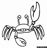 Crab Coloring Pages Sea Color Angry Animals Life Animal Cartoon Printable Funny Kids Thecolor Crustacean Creature Delicious Hermit Trulyhandpicked Prints sketch template