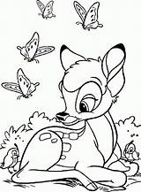 Coloring Bambi Pages Disney Colouring Printable Baby Cute Kids Deer Easy Coloringfolder Film Print Popular sketch template