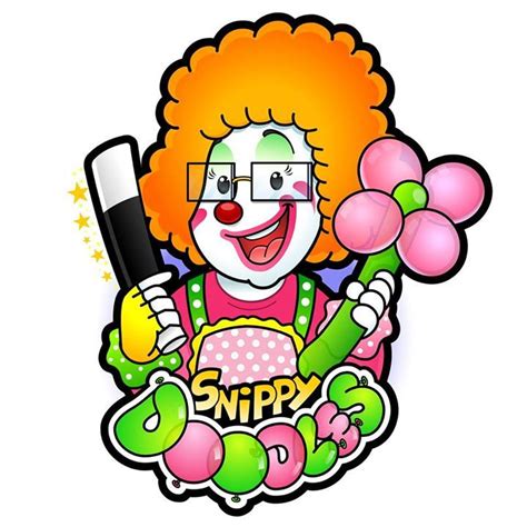 new cartoon logo for us clown snippy doodles created by look creative