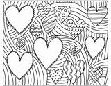 Coloring February Printable Pages Hearts Masterpiece Color Print Getcolorings Size Getdrawings Template sketch template