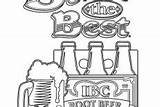 Beer Pages Coloring Mug Root Foaming Color sketch template
