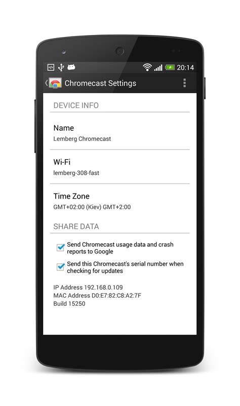 chromecast device sharing settings chromecast android tutorial  lemberg chromecast android