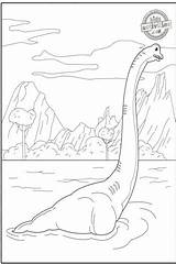 Coloring Brachiosaurus sketch template