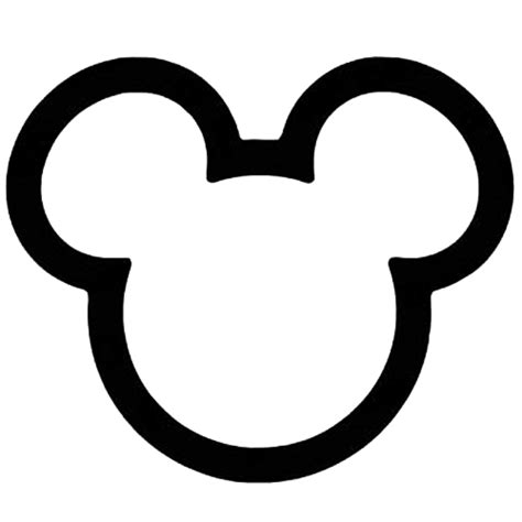 mickey mouse ears outline clipart